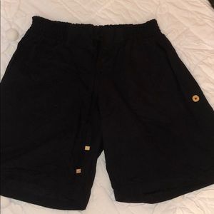Black Michael Kors shorts with a gold design!!